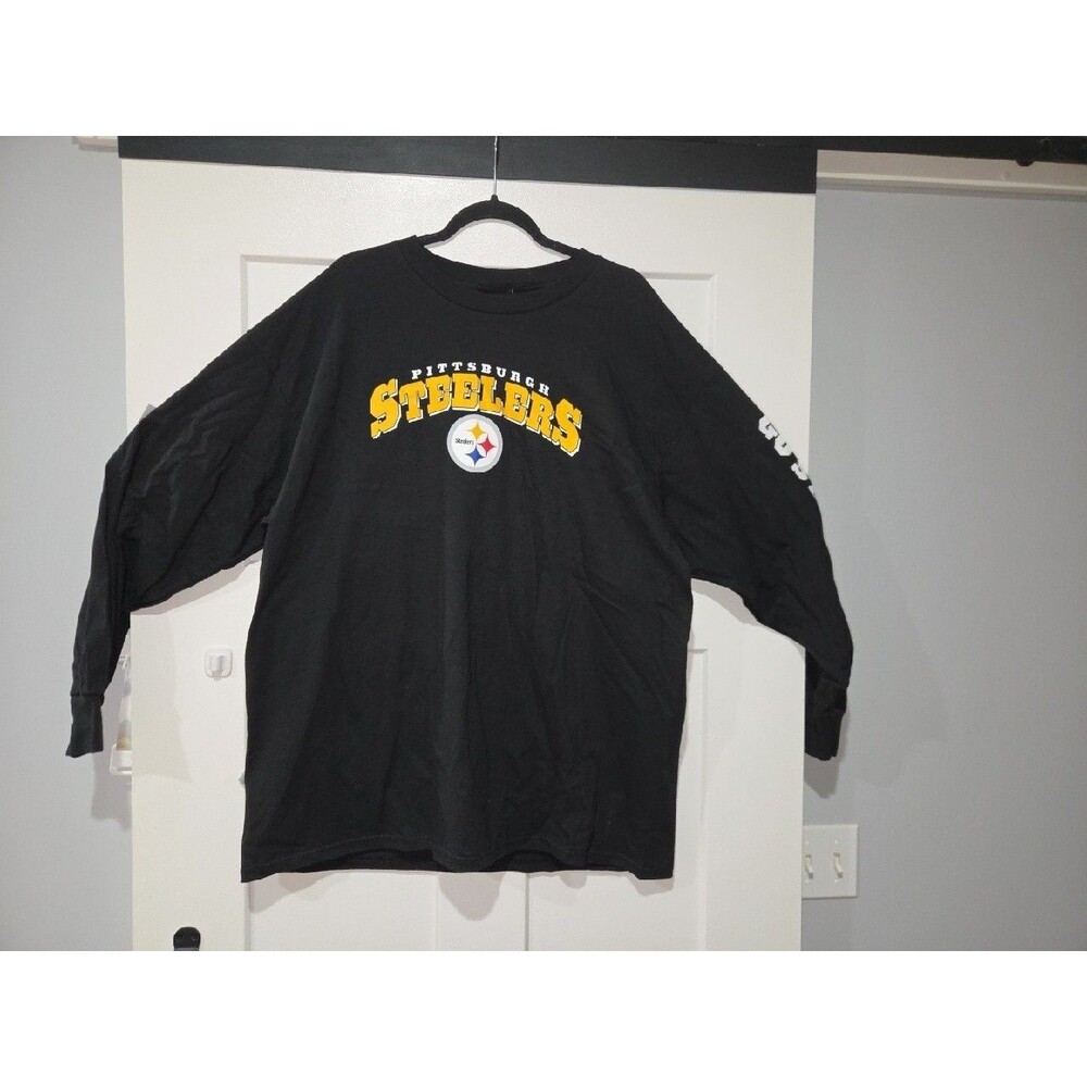NWT  NFL Team   Pittsburgh Steelers Long Sleeve Shirt - Black - 2XL -Go Steelers